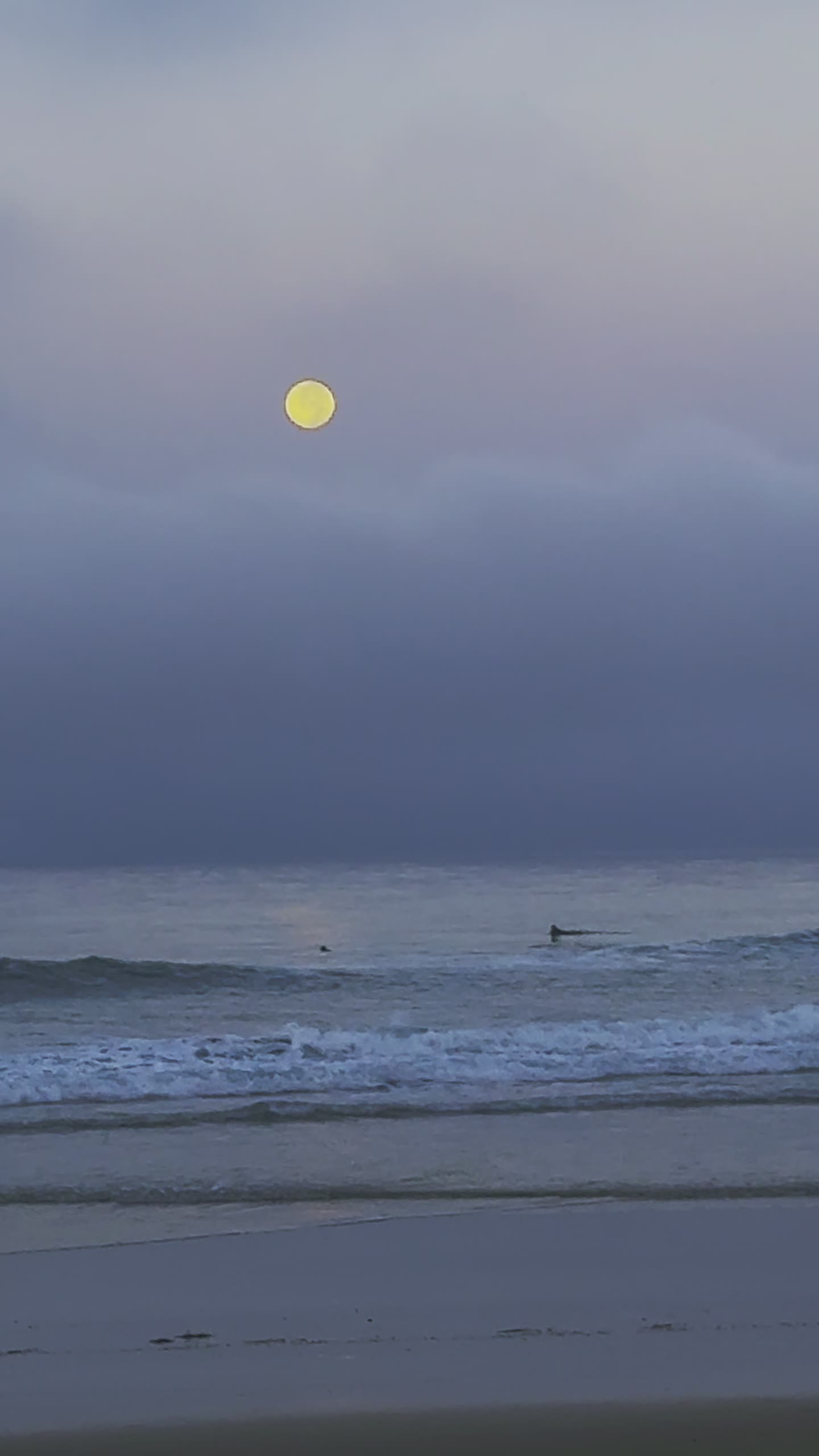 August Moonset